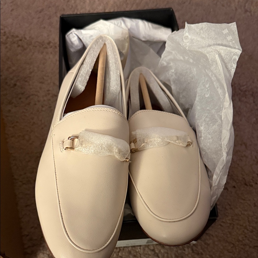 Coach Cream Women's Loafers